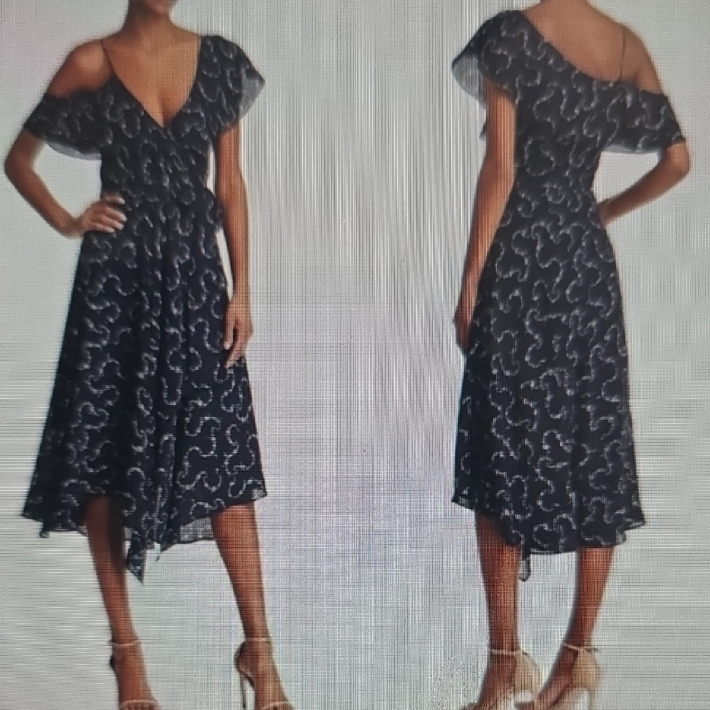 Likely Black and White Asymmetrical Dress 4